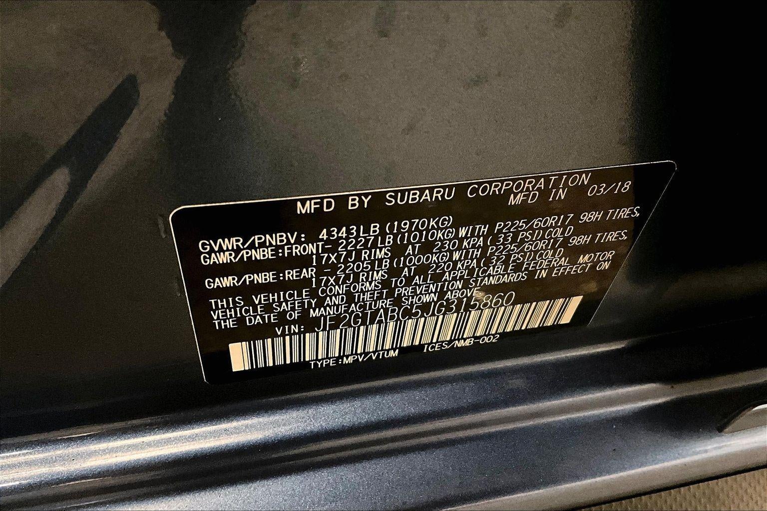 2018 Subaru Crosstrek Premium