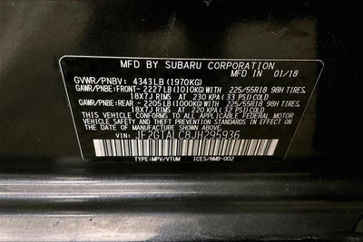 2018 Subaru Crosstrek Limited