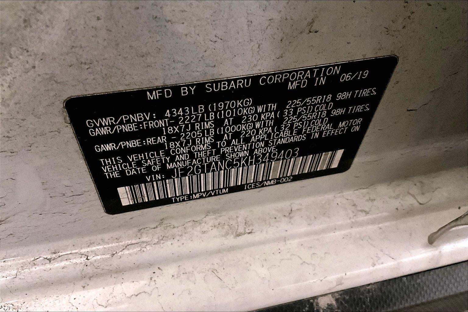 2019 Subaru Crosstrek Limited