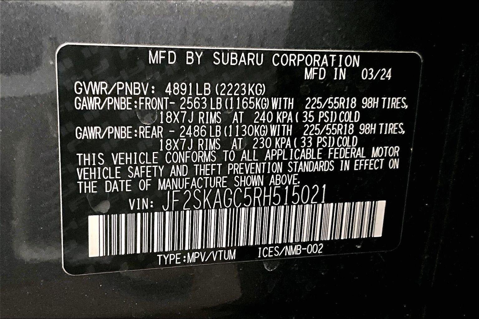 2024 Subaru Forester Sport