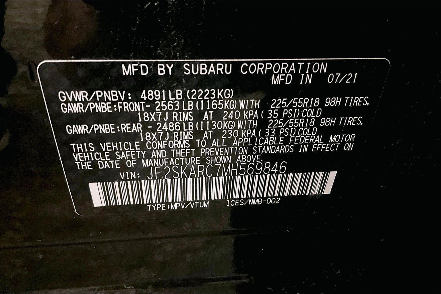 2021 Subaru Forester Sport