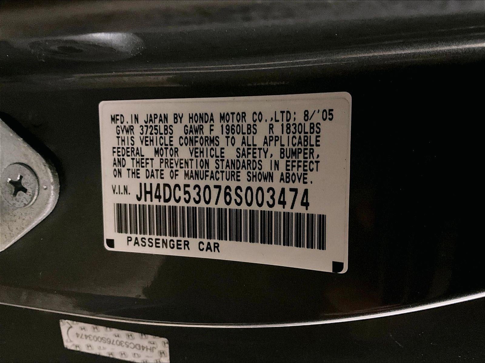 2006 Acura RSX Type-S Leather