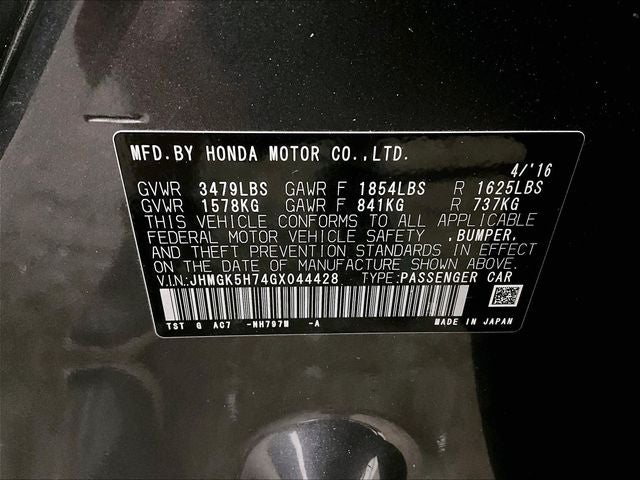 2016 Honda Fit EX