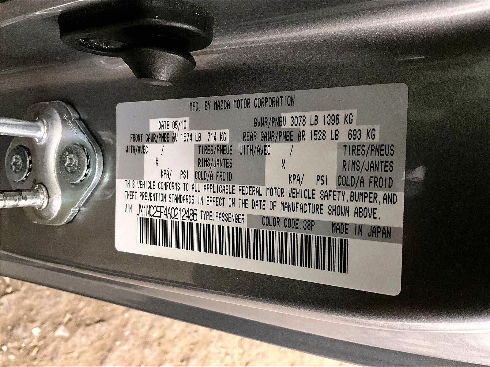2010 Mazda Mazda MX-5 Miata Touring