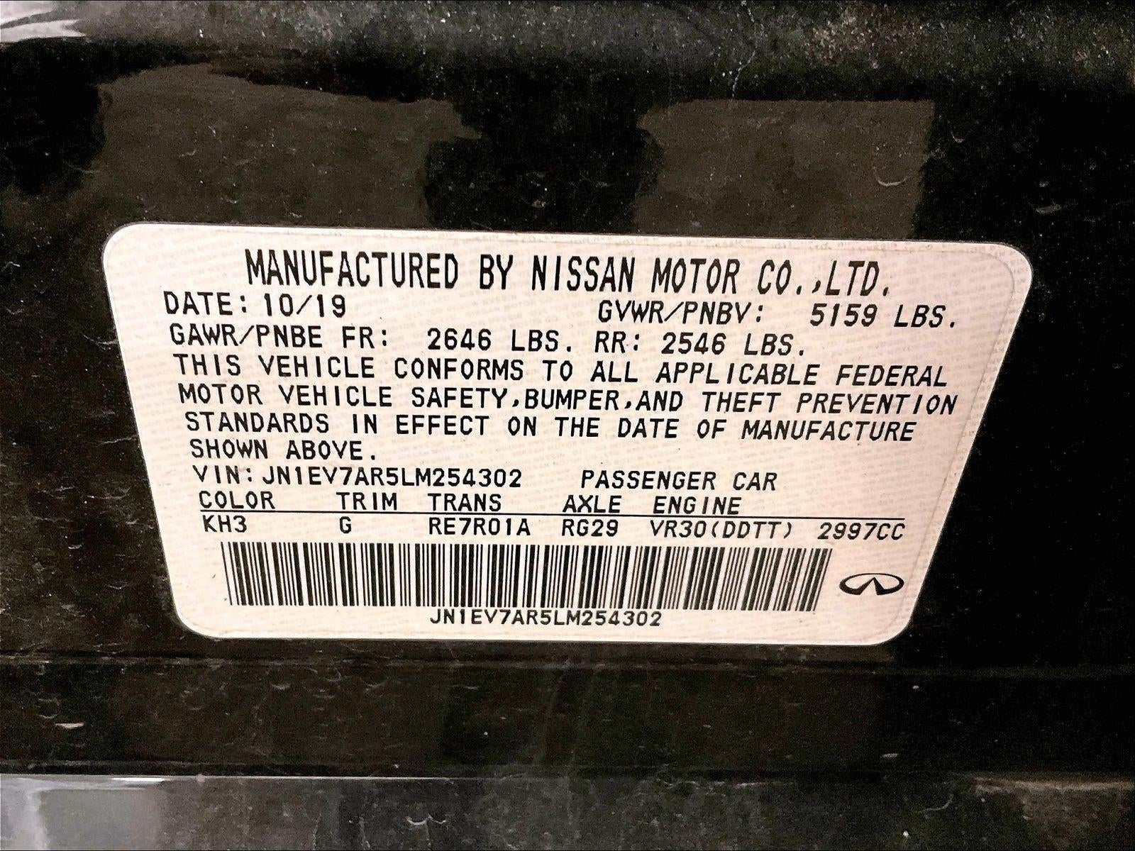 2020 INFINITI Q50 EDITION 30