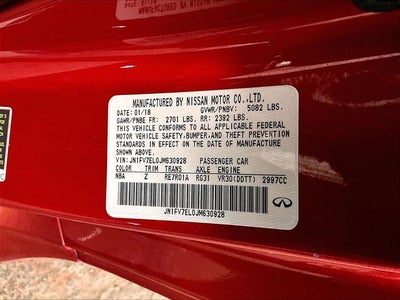 2018 INFINITI Q60 Red Sport 400