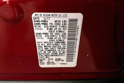 2017 Nissan Rogue SV