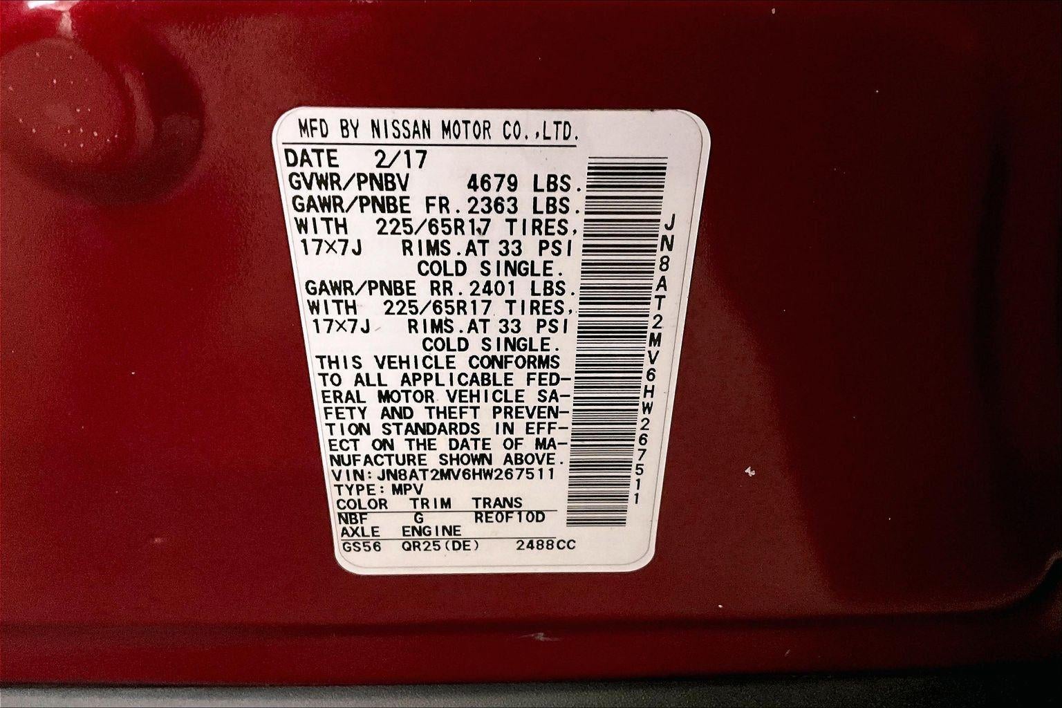 2017 Nissan Rogue SV