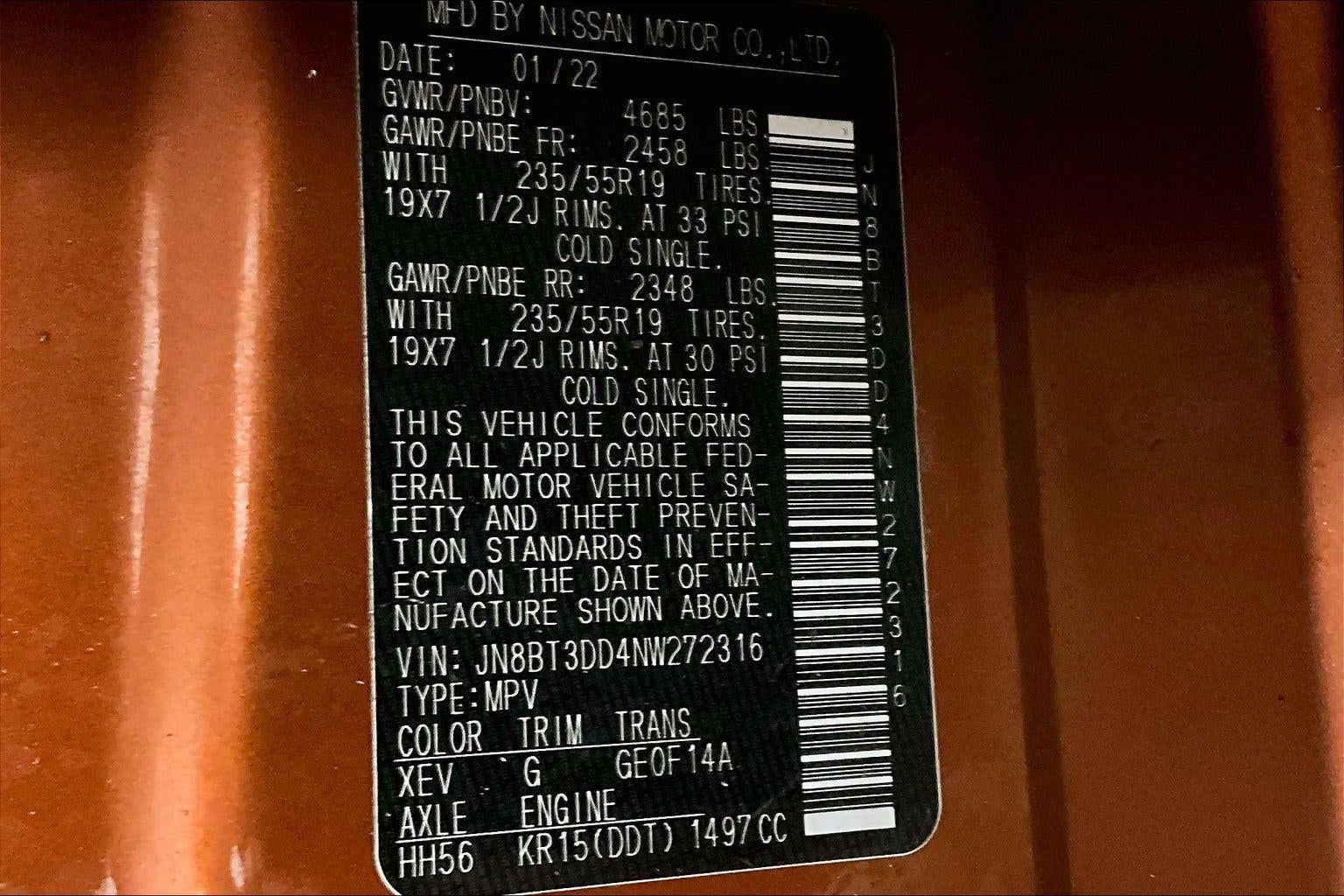 2022 Nissan Rogue Platinum