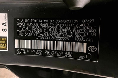 2023 Toyota Corolla Hybrid LE