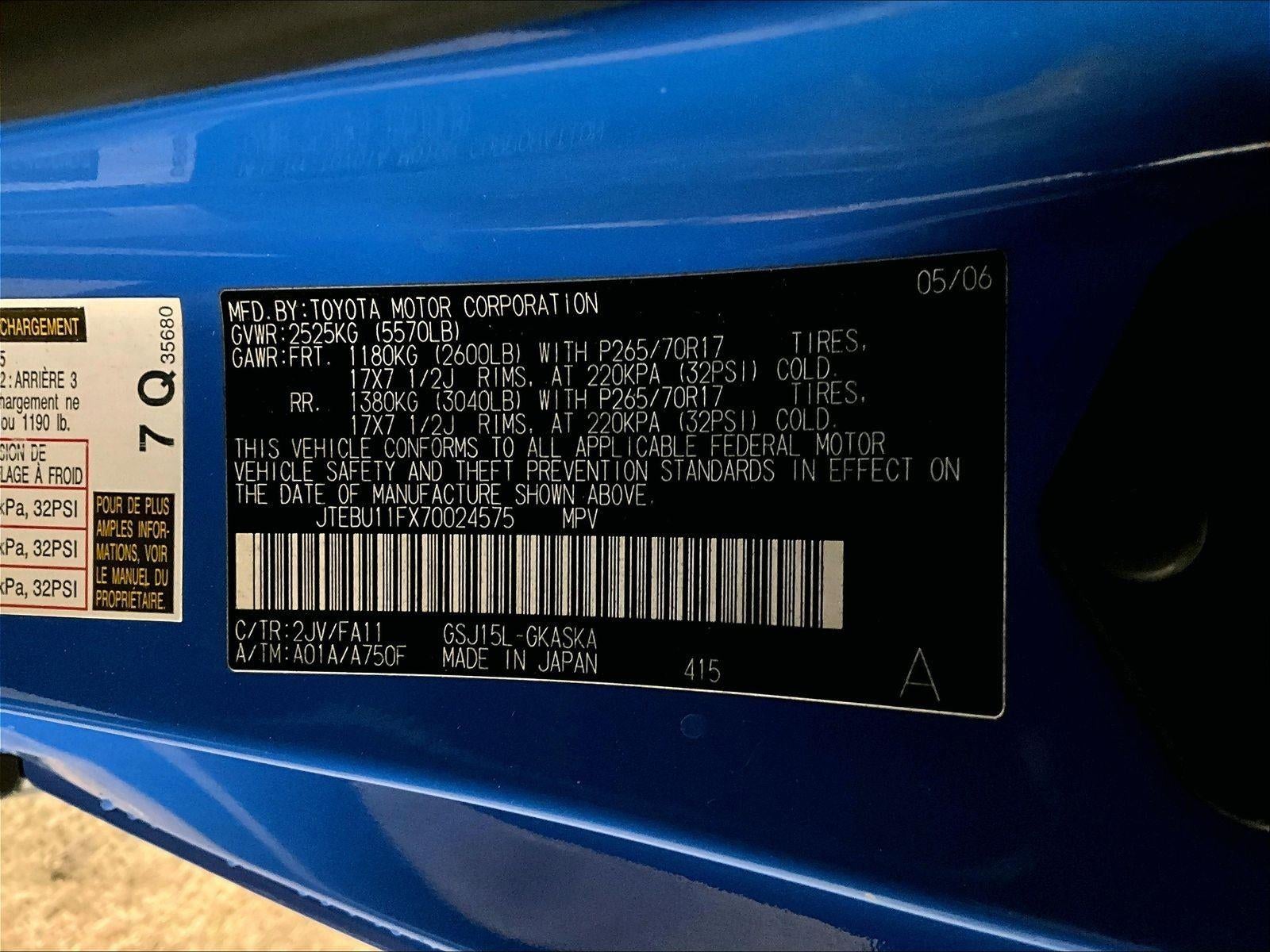 2007 Toyota FJ Cruiser Base