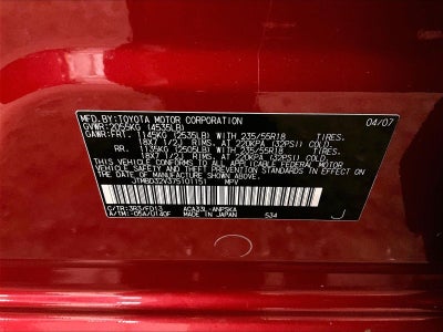 2007 Toyota RAV4 Sport