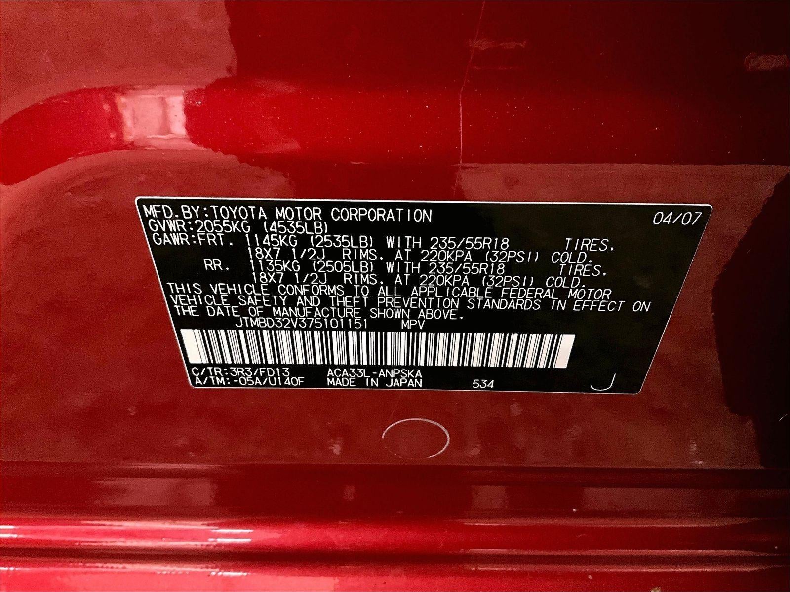 2007 Toyota RAV4 Sport