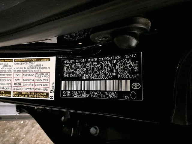 2018 Toyota Camry SE