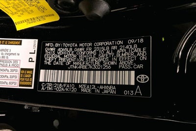 2019 Toyota Corolla Hatchback SE