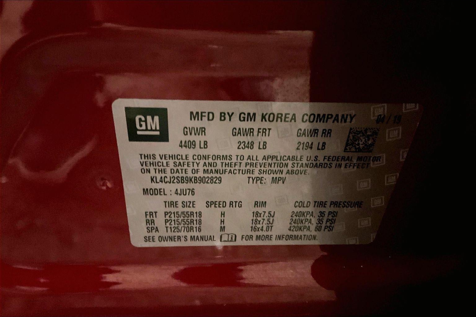 2019 Buick Encore Sport Touring