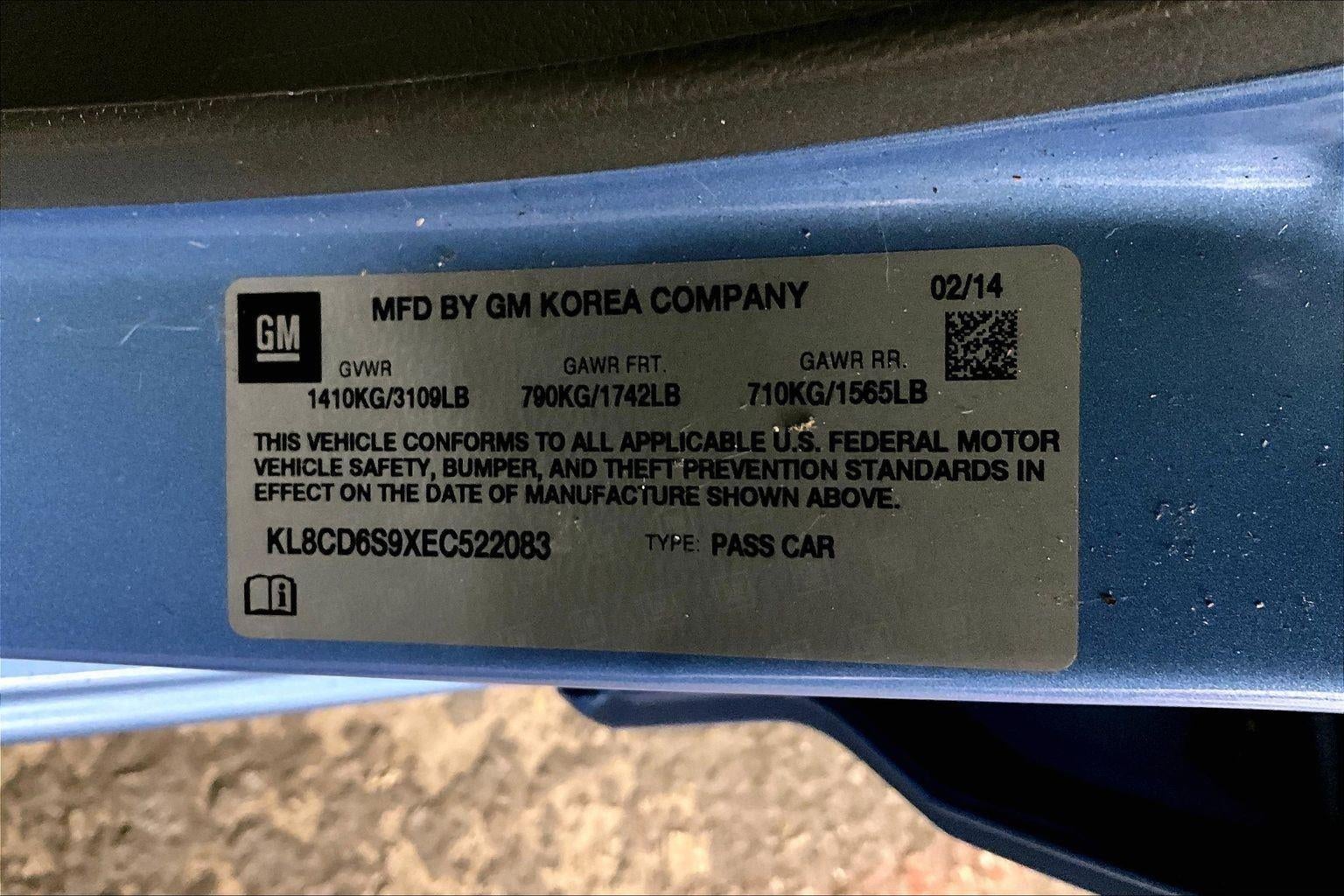 2014 Chevrolet Spark LT