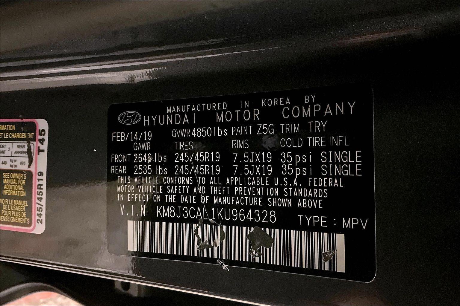 2019 Hyundai Tucson Night