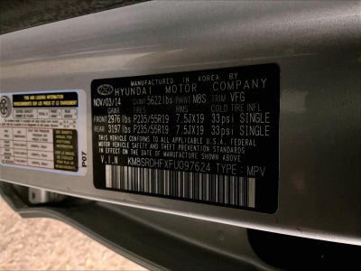 2015 Hyundai Santa Fe Limited