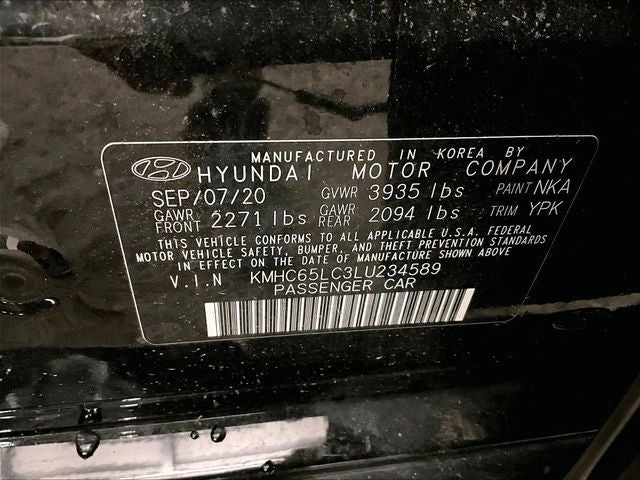 2020 Hyundai Ioniq Hybrid Blue
