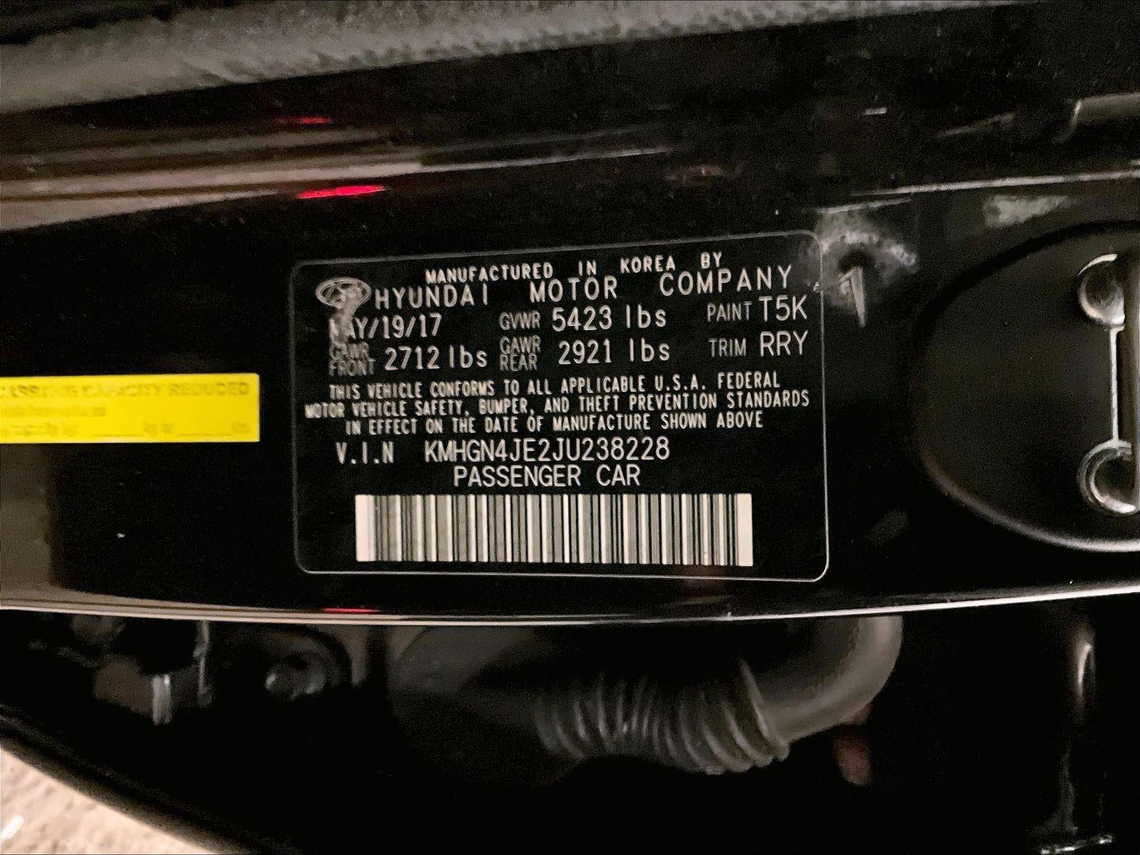 2018 Genesis G80 3.8L