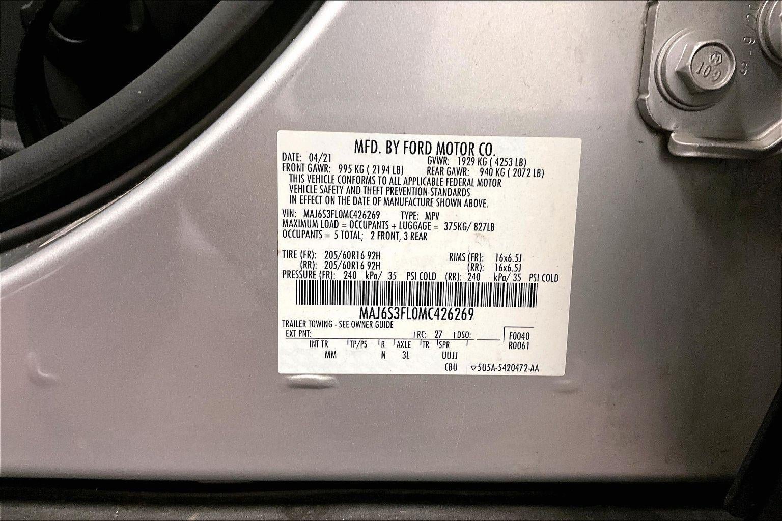 2021 Ford EcoSport S