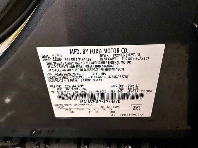 2019 Ford EcoSport SE