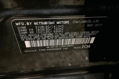 2024 Mitsubishi Mirage G4 Black Edition