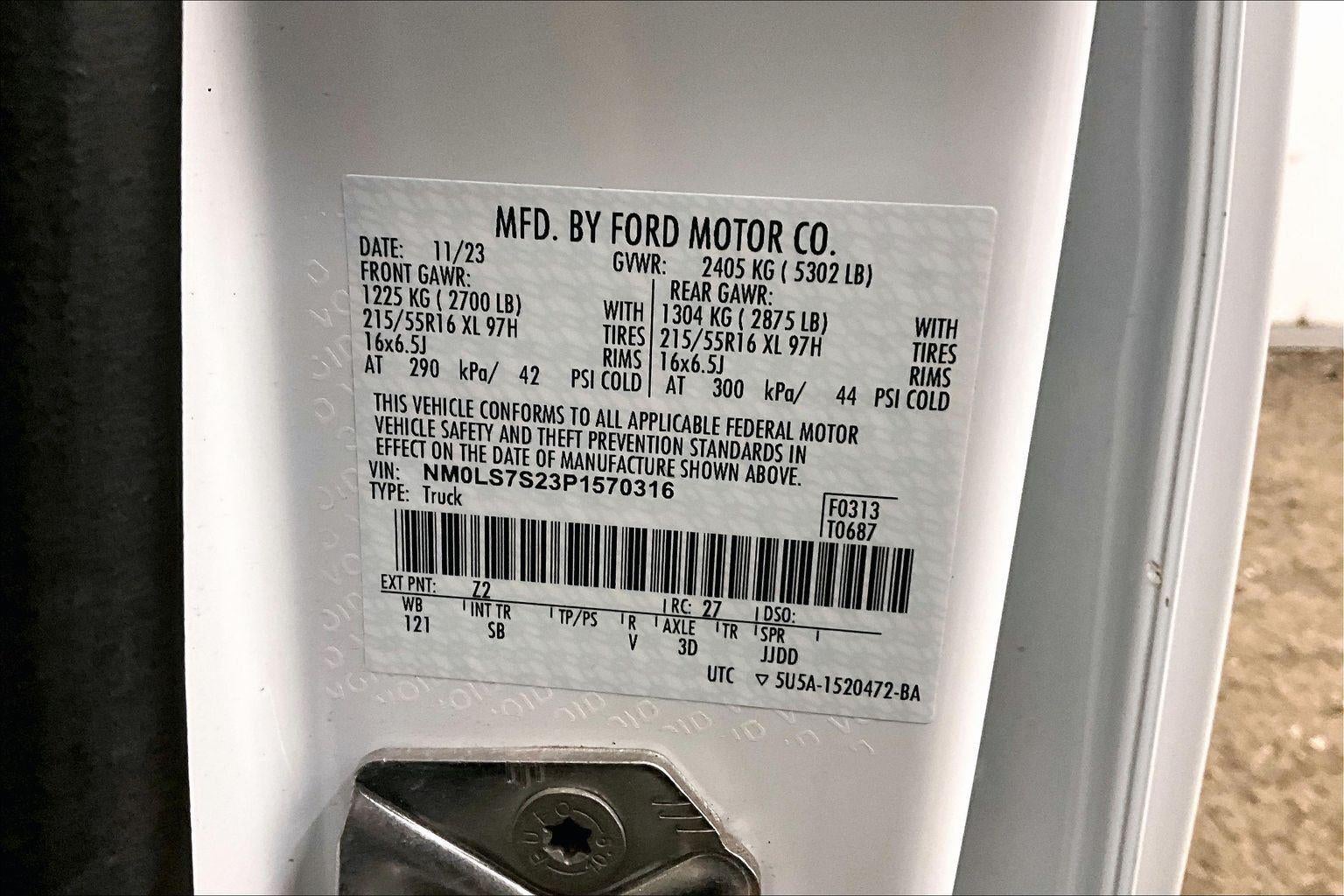 2023 Ford Transit Connect Van XL