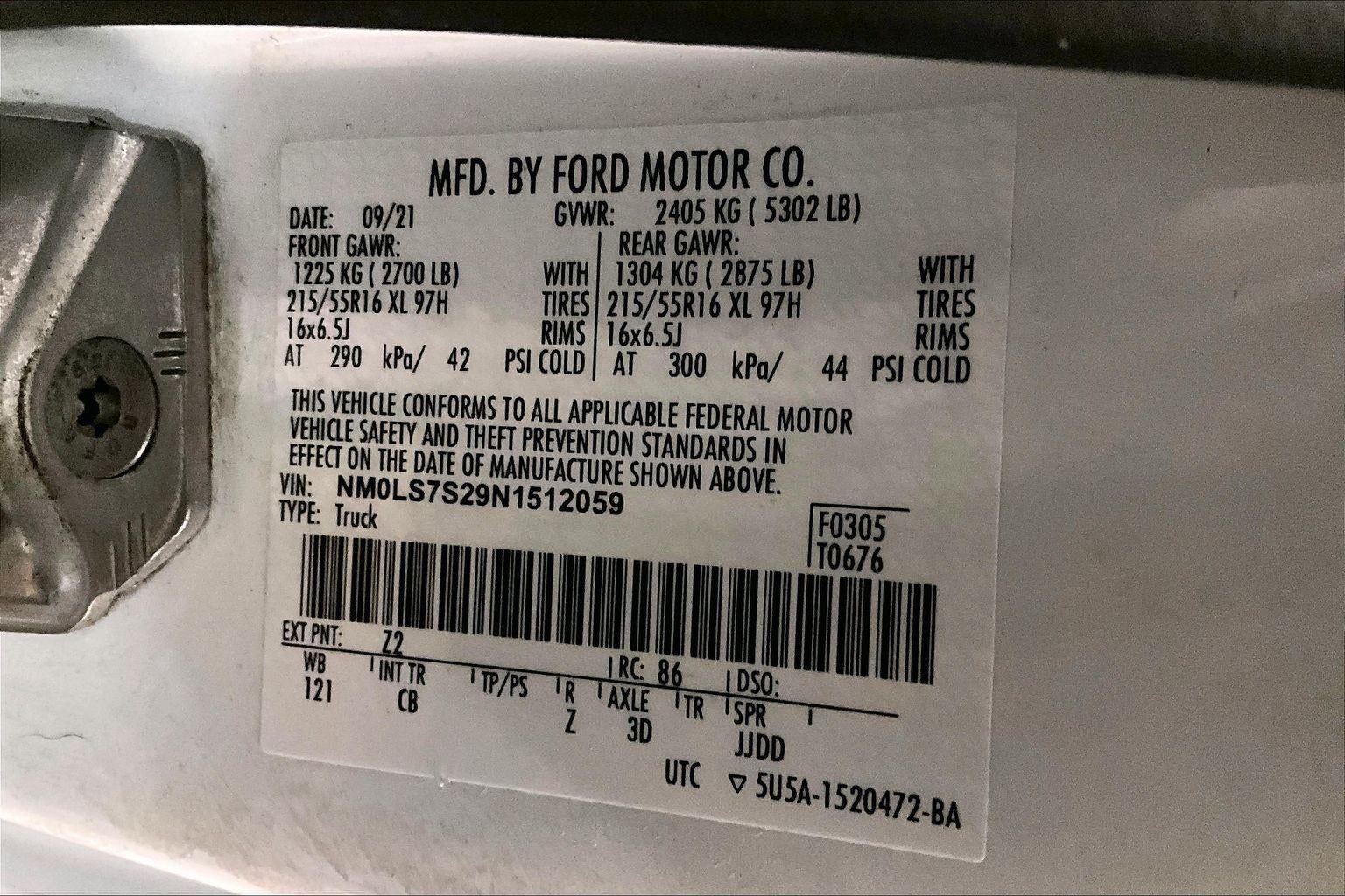 2022 Ford Transit Connect XL