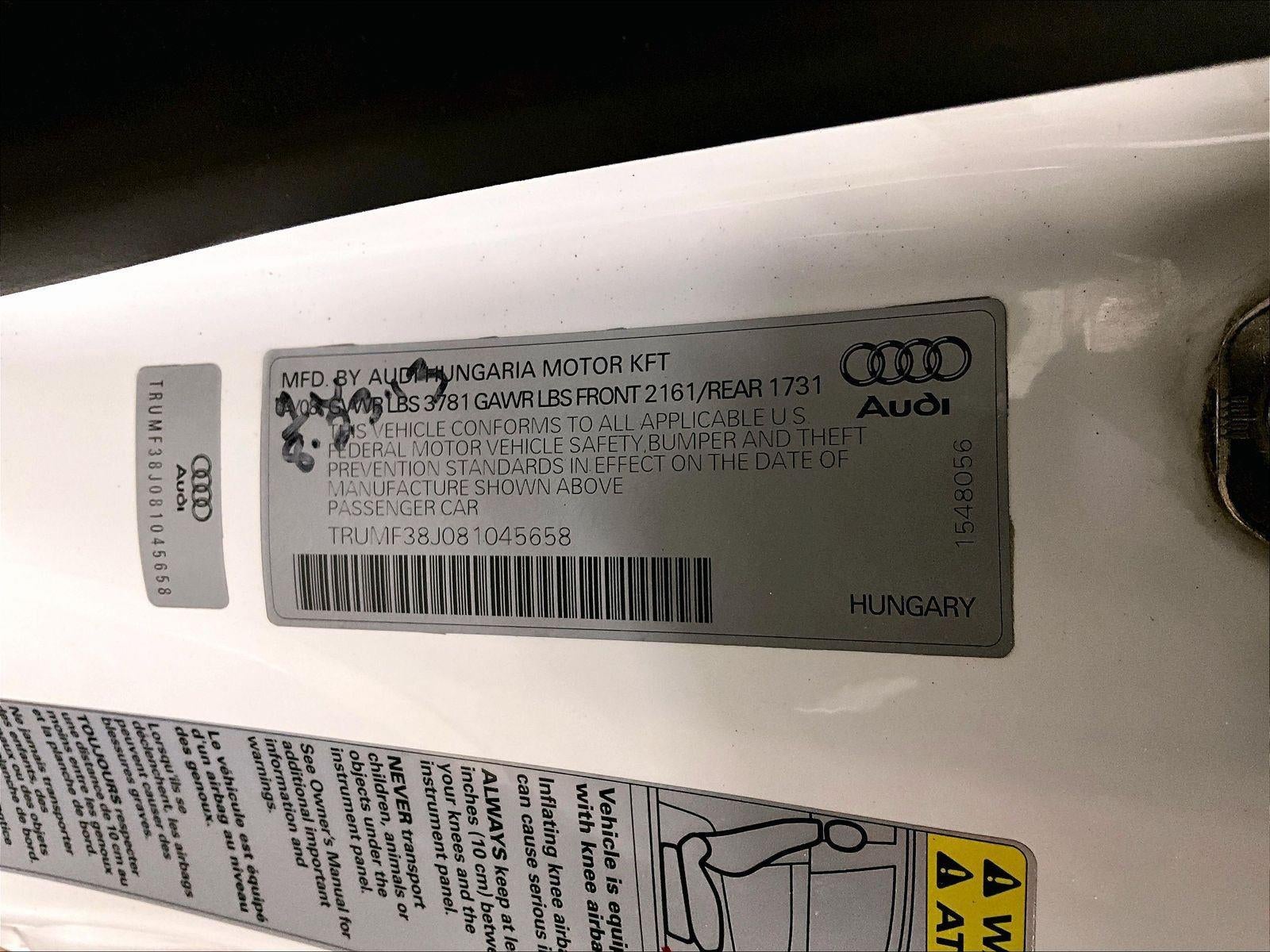 2008 Audi TT 2.0T