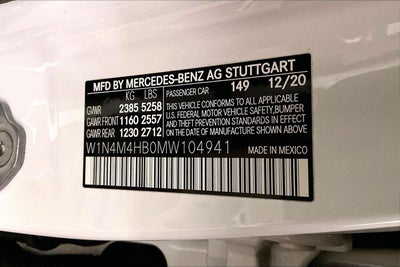 2021 Mercedes-Benz GLB GLB 250