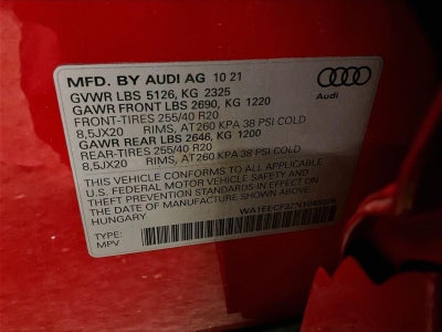 2022 Audi Q3 S line Premium Plus