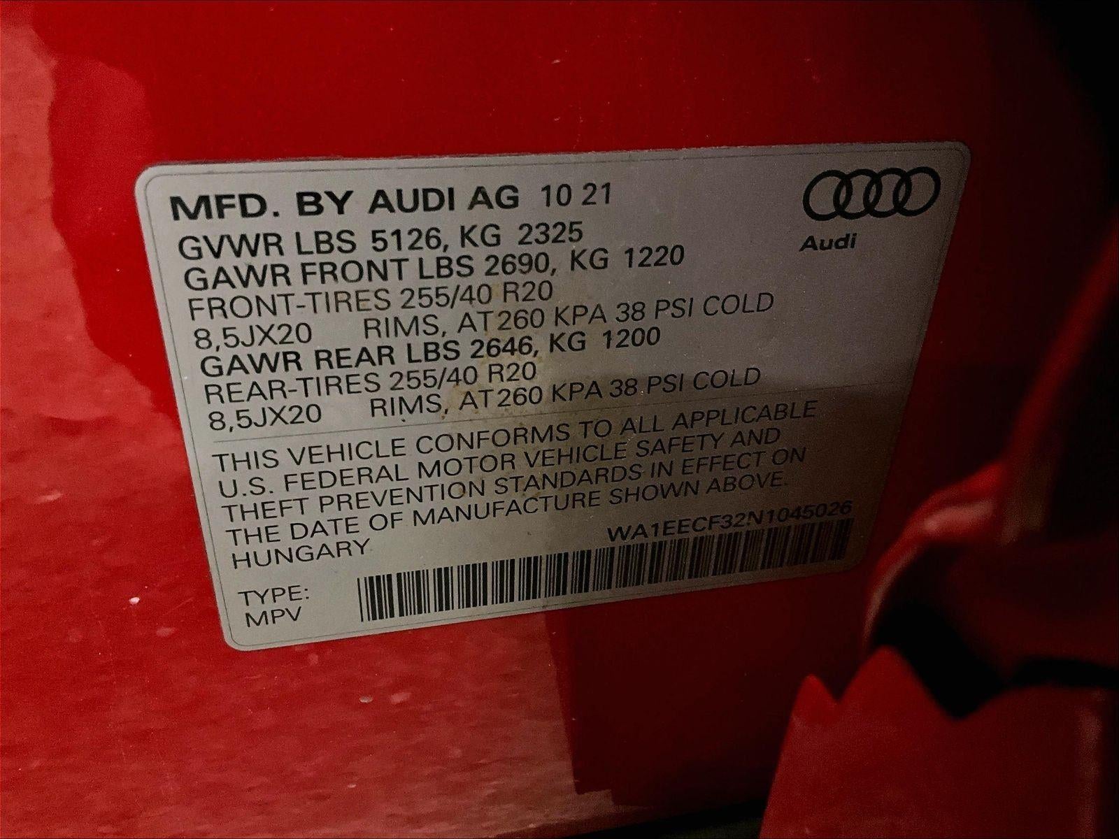 2022 Audi Q3 S line Premium Plus