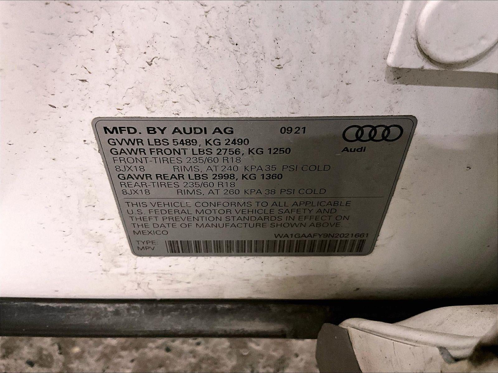 2022 Audi Q5 S line Premium
