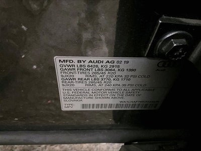 2019 Audi Q7 45 Premium Plus quattro