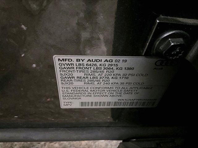 2019 Audi Q7 45 Premium Plus quattro