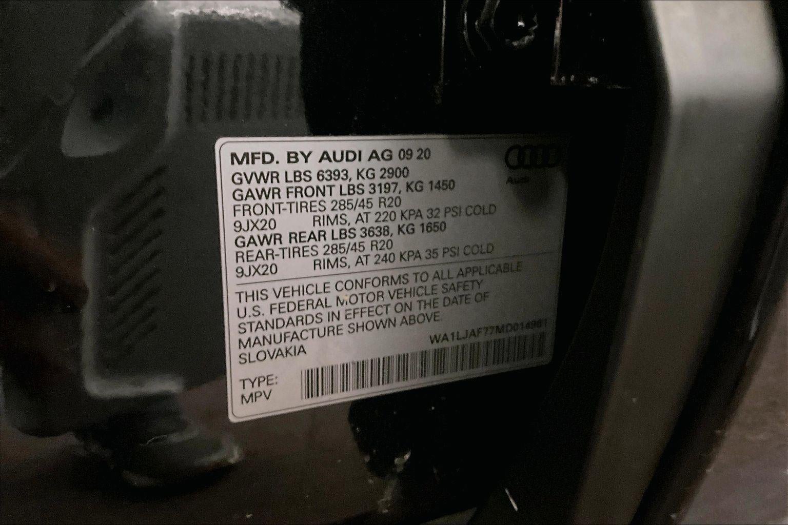 2021 Audi Q7 Premium Plus