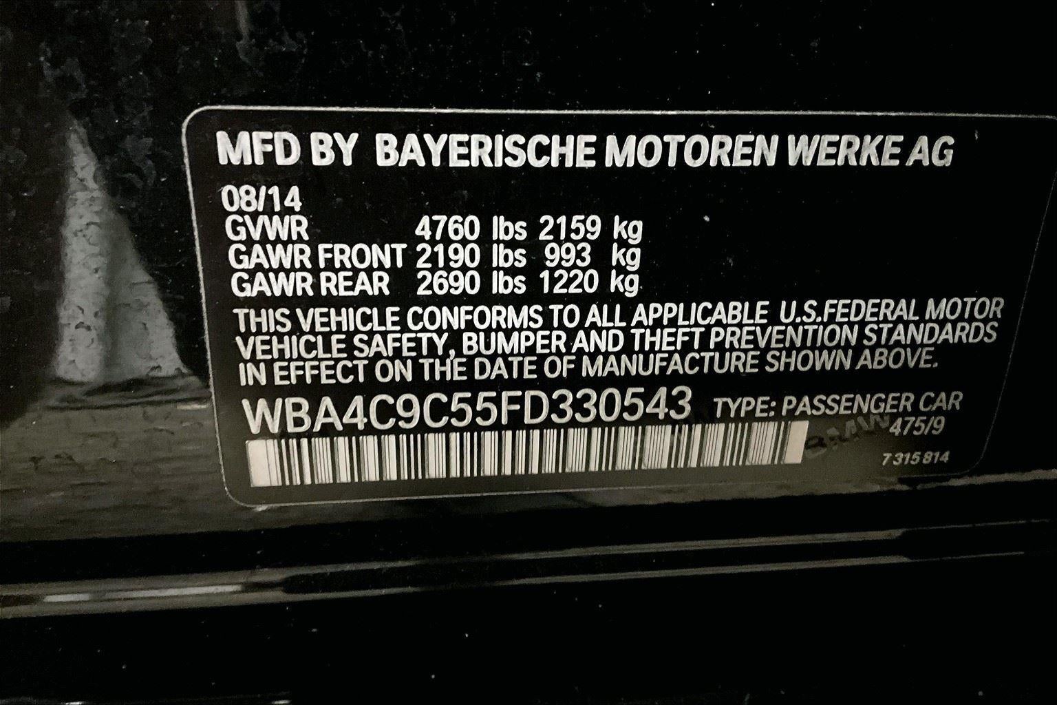 2015 BMW 4 Series 428i xDrive