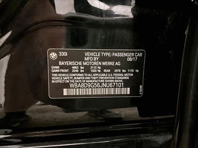 2018 BMW 3 Series 330i xDrive