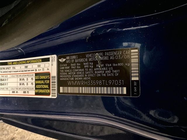 2008 MINI Cooper S Base
