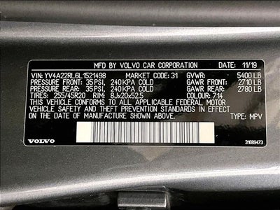 2020 Volvo XC60 T6 Inscription