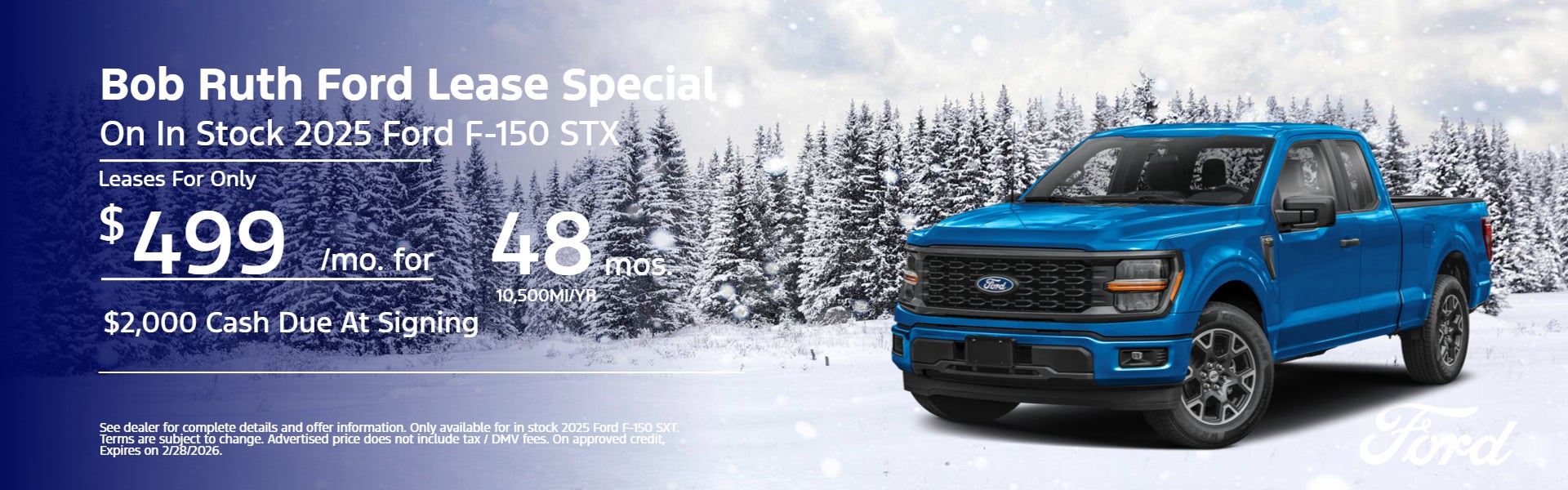 2025 Ford F-150 STX Lease Special